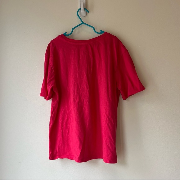 🌼 5/$25 Girls Pocket Tee Magenta Pink Short Sleeve Cotton Basic Top Size L 10/12 - Picture 7 of 8